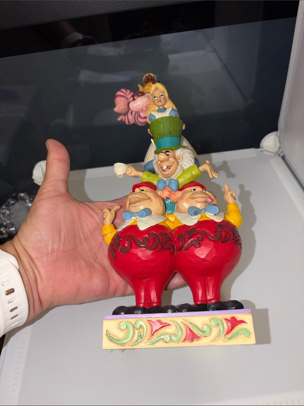 Jim Shore/Disney/Enesco Alice in Wonderland βWeβre All Mad Hereβ Figurine - Picture 8 of 8